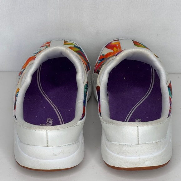Easy Spirit Travel Time Sporty Tropical Floral  Slip-On Clogs Walking Shoes Sz 6 - Picture 2 of 9